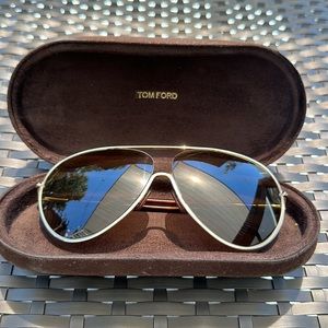 Tom Ford Men's Cecillio Aviator Sunglasses TF204 Brown